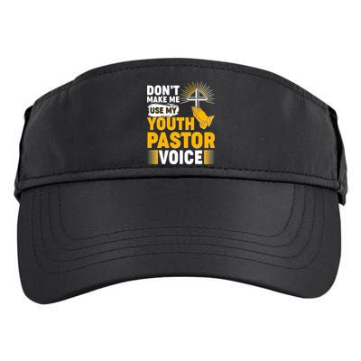 Funny Don't Make Me Use My Pastor Voice Adult Drive Performance Visor