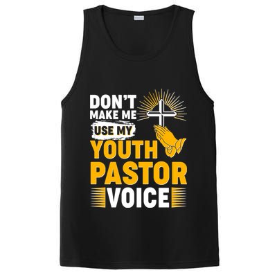 Funny Don't Make Me Use My Pastor Voice PosiCharge Competitor Tank