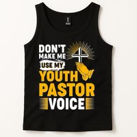 Funny Don't Make Me Use My Pastor Voice Tank Top