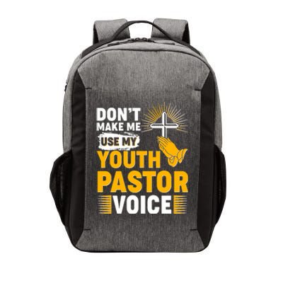 Funny Don't Make Me Use My Pastor Voice Vector Backpack