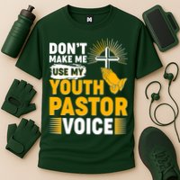 Funny Don't Make Me Use My Pastor Voice Performance Shirt