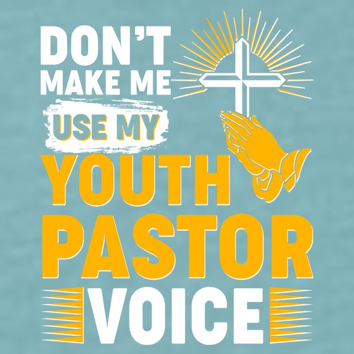 Funny Don't Make Me Use My Pastor Voice Sueded Cloud Jersey T-Shirt