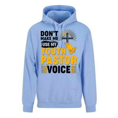 Funny Don't Make Me Use My Pastor Voice Unisex Surf Hoodie