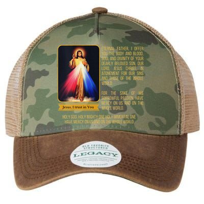 Funny Divine Mercy Jesus Image Chaplet Novena Prayer Catholic Legacy Tie Dye Trucker Hat