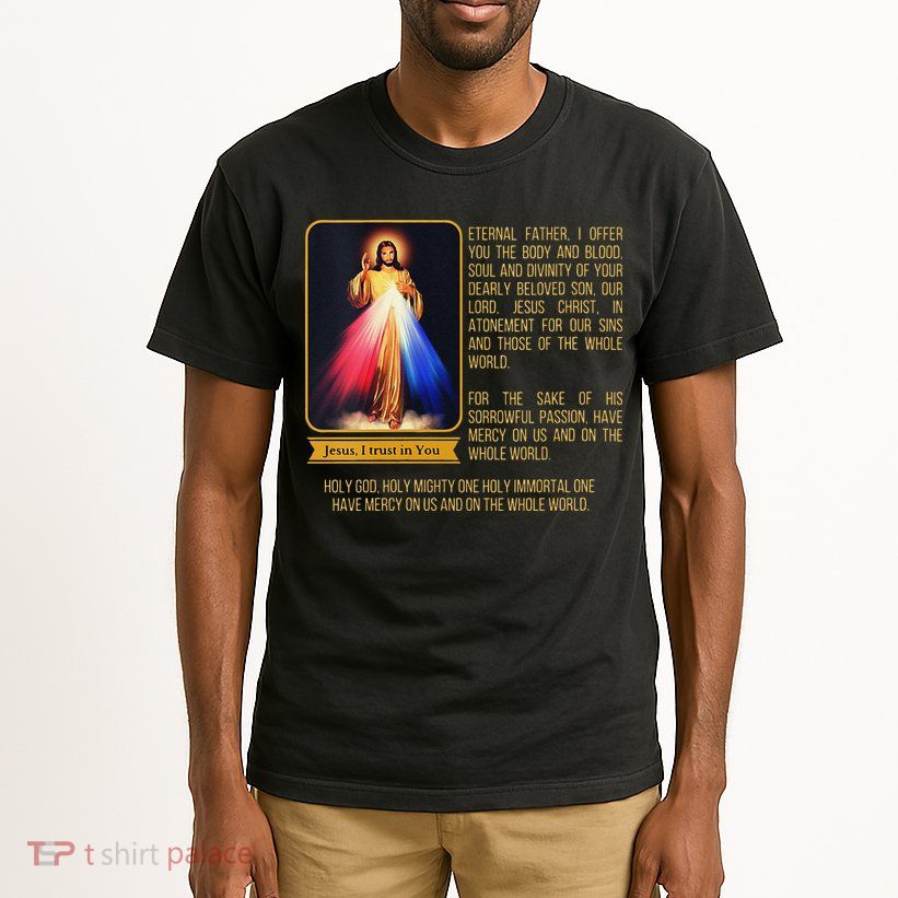 Funny Divine Mercy Jesus Image Chaplet Novena Prayer Catholic Tall T-Shirt