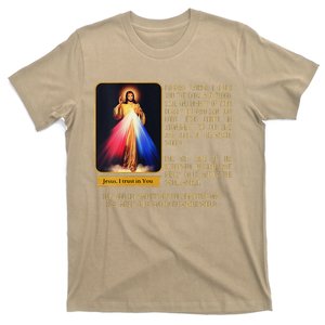 Funny Divine Mercy Jesus Image Chaplet Novena Prayer Catholic T-Shirt