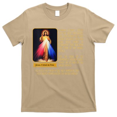 Funny Divine Mercy Jesus Image Chaplet Novena Prayer Catholic T-Shirt