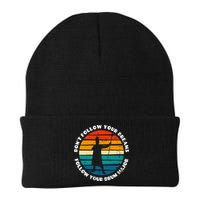 Funny Drum Major Quote Don't Follow Your Dreams Beanie