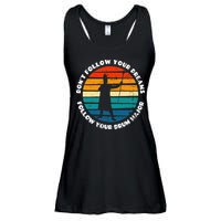 Funny Drum Major Quote Don't Follow Your Dreams Ladies Essential Flowy Tank