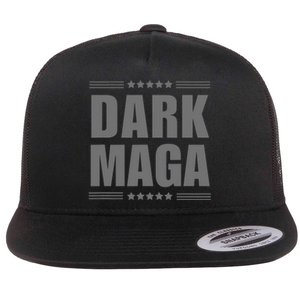 Funny Dark Maga 2024 Maga New! Dark Maga Flat Bill Trucker Hat