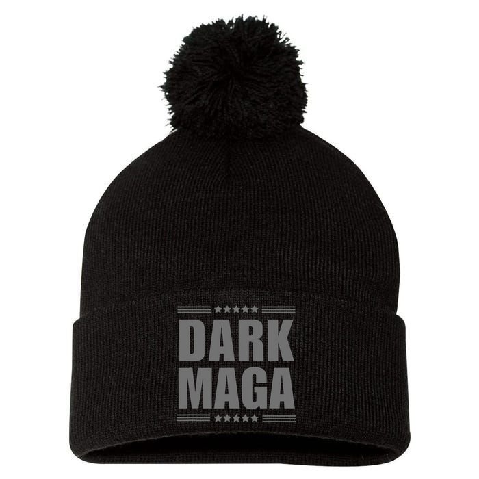 Funny Dark Maga 2024 Maga New! Dark Maga Pom Pom 12in Knit Beanie