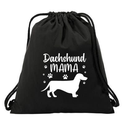 Funny Dachshund Mama Doxie Dog Lovers Gift Drawstring Bag