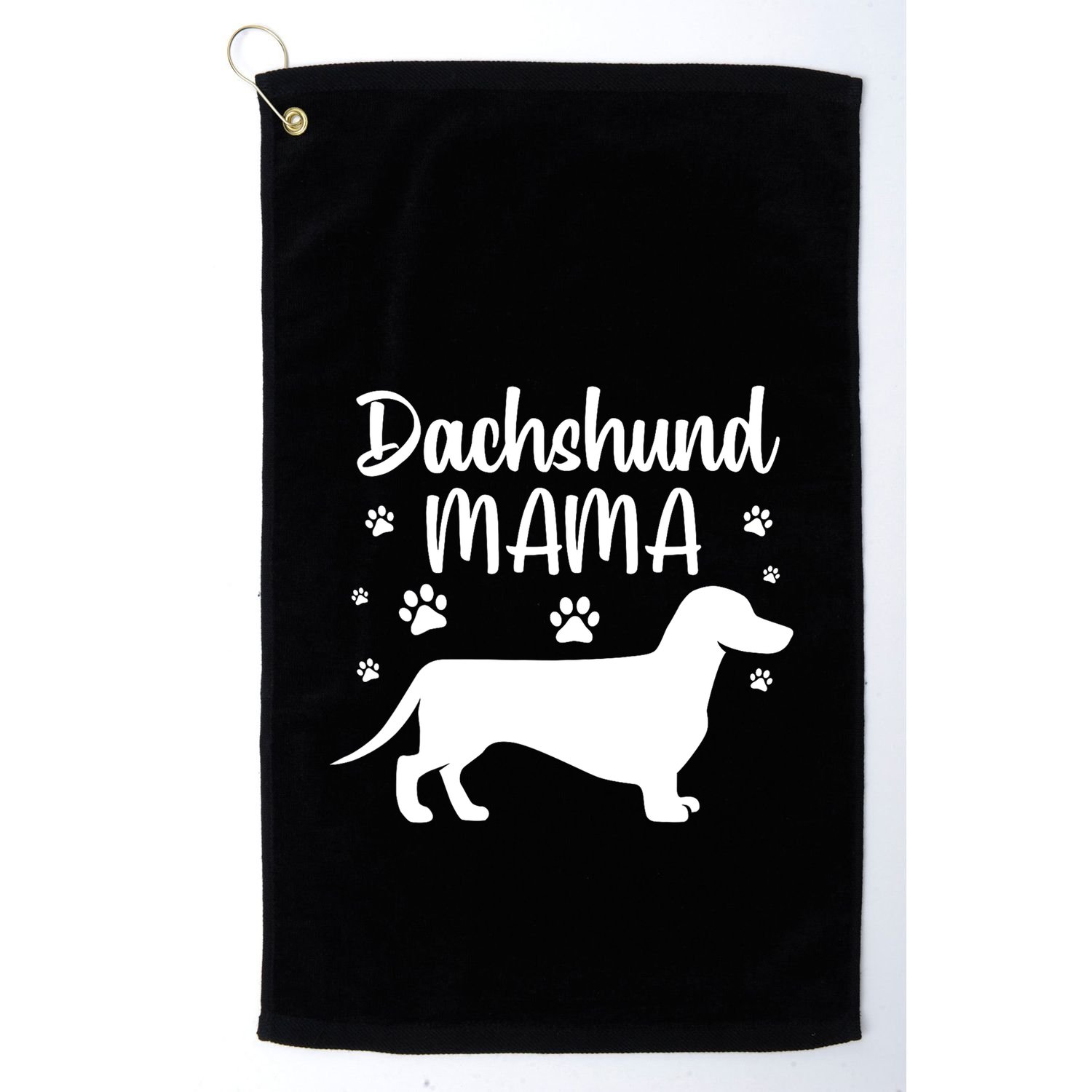 Funny Dachshund Mama Doxie Dog Lovers Gift Golf Towel