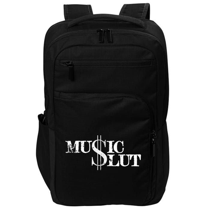 Funny Distressed Music Slut Impact Tech Backpack