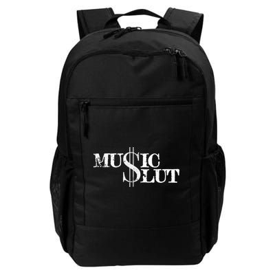 Funny Distressed Music Slut Backpack