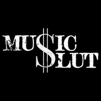 Funny Distressed Music Slut Drawstring Bag