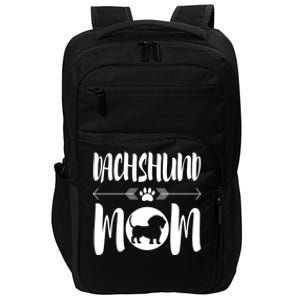 Funny Dachshund Mom Cute Dog Ironic Gift Impact Tech Backpack