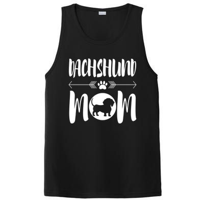 Funny Dachshund Mom Cute Dog Ironic Gift PosiCharge Competitor Tank