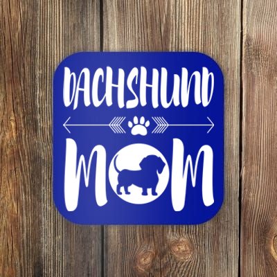 Funny Dachshund Mom Cute Dog Ironic Gift Coaster