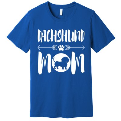 Funny Dachshund Mom Cute Dog Ironic Gift Premium T-Shirt