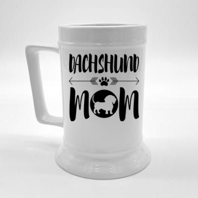 Funny Dachshund Mom Cute Dog Ironic Gift Beer Stein