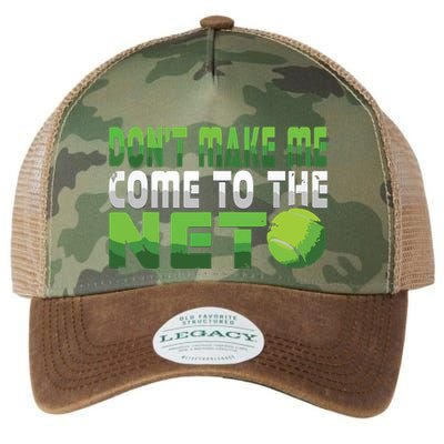 Funny Dont Make Me Come To The Net Tennis Player Legacy Tie Dye Trucker Hat