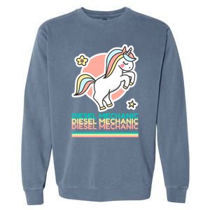 Funny Diesel Mechanic Practical Joke Gift Garment-Dyed Sweatshirt