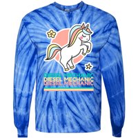 Funny Diesel Mechanic Practical Joke Gift Tie-Dye Long Sleeve Shirt