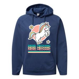 Funny Diesel Mechanic Practical Joke Gift Performance Fleece Hoodie