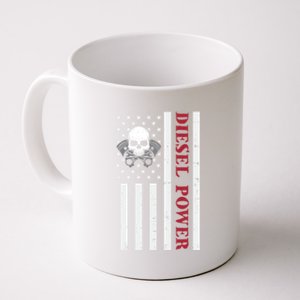 Funny Diesel Mechanic Motorcycle American Diesel Power Flag Cool Gift Coffee Mug