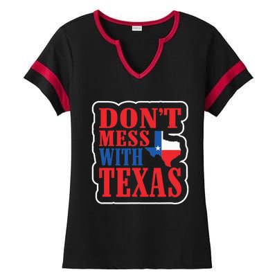 Freedom DonT Mess With The Texas Gift Ladies Halftime Notch Neck Tee