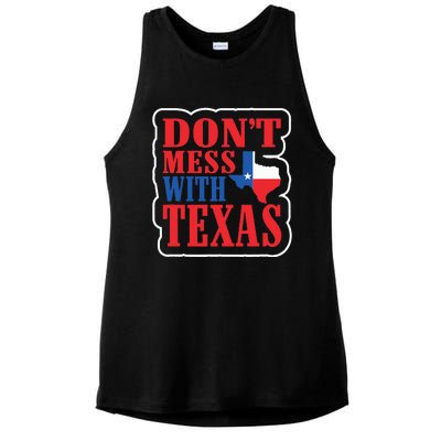 Freedom DonT Mess With The Texas Gift Ladies PosiCharge Tri-Blend Wicking Tank