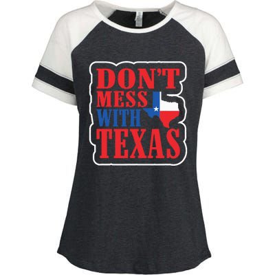 Freedom DonT Mess With The Texas Gift Enza Ladies Jersey Colorblock Tee