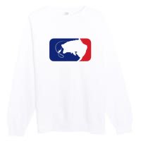 Father's Day Major League Bass Fishing Gift Premium Crewneck Sweatshirt