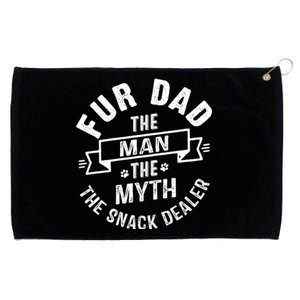 Fur Dad Man Myth Snack Dealer Funny Paw Cat Dog FatherS Day Grommeted Golf Towel