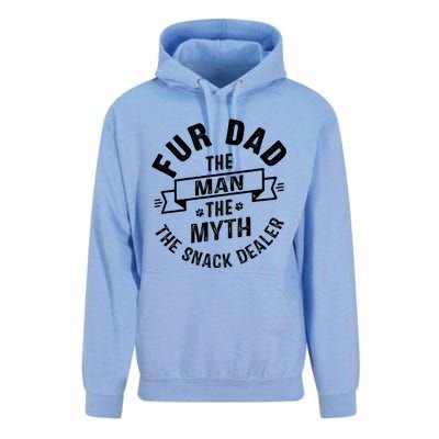 Fur Dad Man Myth Snack Dealer Funny Paw Cat Dog FatherS Day Unisex Surf Hoodie