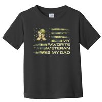 Father's Day My Favorite Veteran Is My Dad Toddler T-Shirt