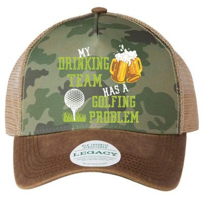 Father's Day My Drinking Team Has A Golfing Probably Gift For Dad Legacy Tie Dye Trucker Hat
