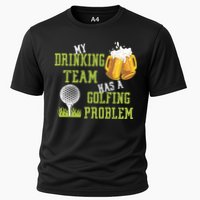 Father's Day My Drinking Team Has A Golfing Probably Gift For Dad Cooling Performance Crew T-Shirt