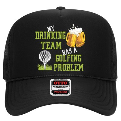 Father's Day My Drinking Team Has A Golfing Probably Gift For Dad Trucker Hat