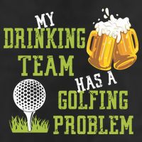 Father's Day My Drinking Team Has A Golfing Probably Gift For Dad Golf Towel
