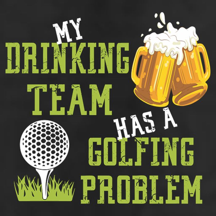 Father's Day My Drinking Team Has A Golfing Probably Gift For Dad Golf Towel