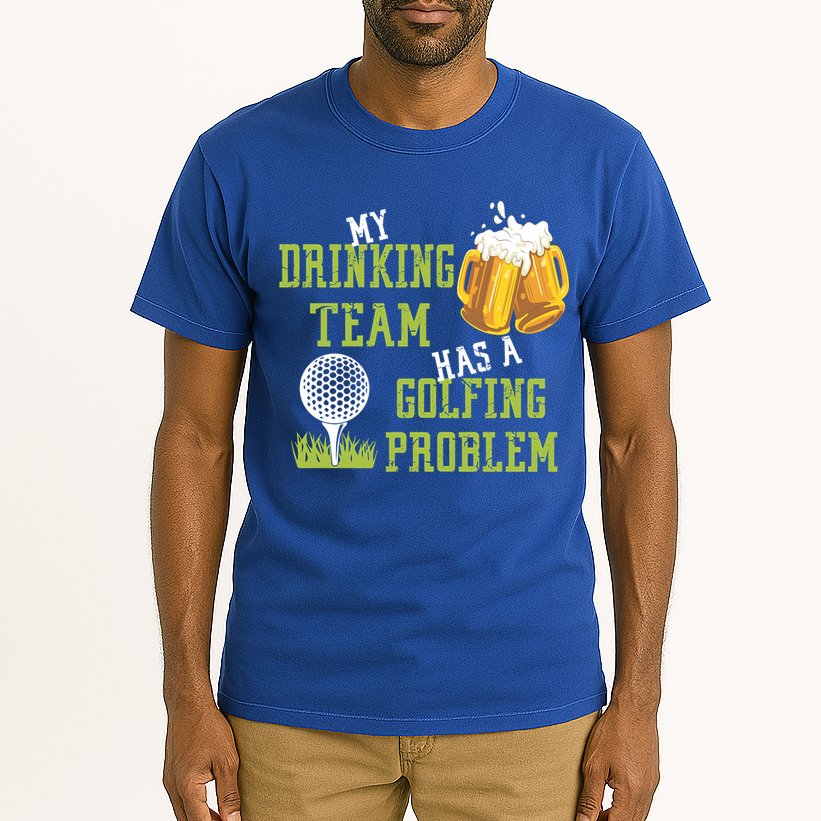 Father's Day My Drinking Team Has A Golfing Probably Gift For Dad Tall T-Shirt