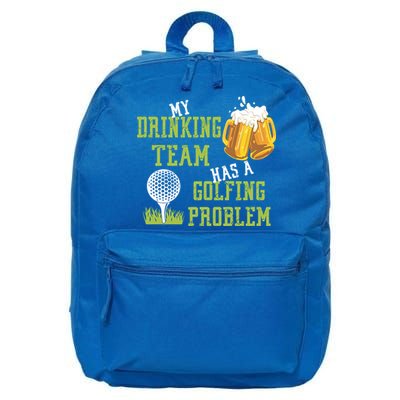 Father's Day My Drinking Team Has A Golfing Probably Gift For Dad 16 in Basic Backpack