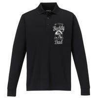 Fathers Day My Fishing Buddies Call Me Dad Birthday Men Performance Long Sleeve Polo