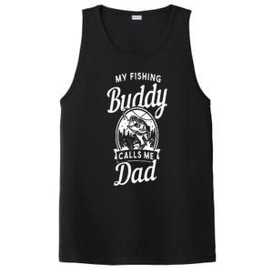 Fathers Day My Fishing Buddies Call Me Dad Birthday Men PosiCharge Competitor Tank