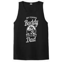 Fathers Day My Fishing Buddies Call Me Dad Birthday Men PosiCharge Competitor Tank