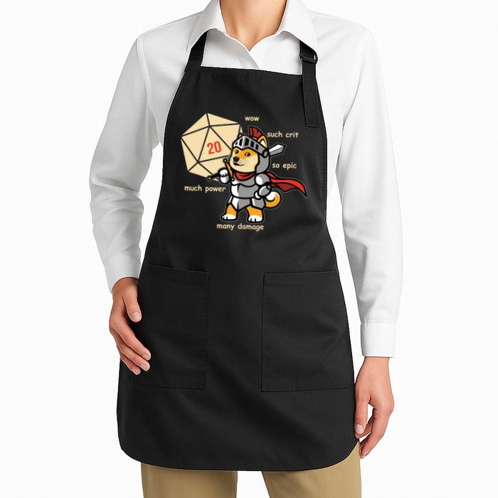 Funny DOGE Meme DnD Dungeons And Dragon Apron