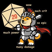 Funny DOGE Meme DnD Dungeons And Dragon Apron