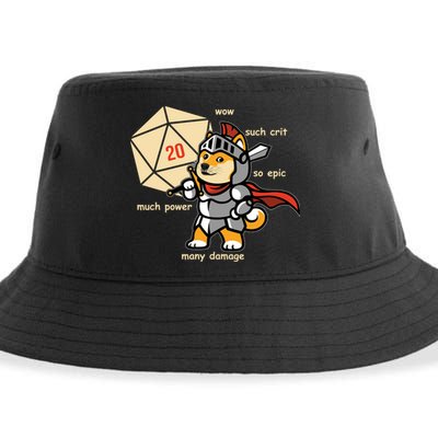 Funny DOGE Meme DnD Dungeons And Dragon Sustainable Bucket Hat
